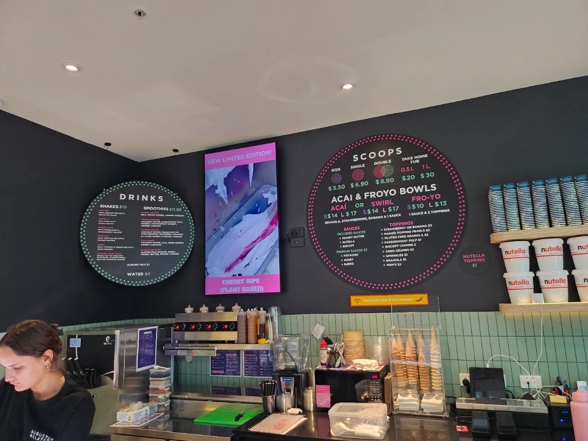 Menu, Augustus Gelatery + Acai Parkville