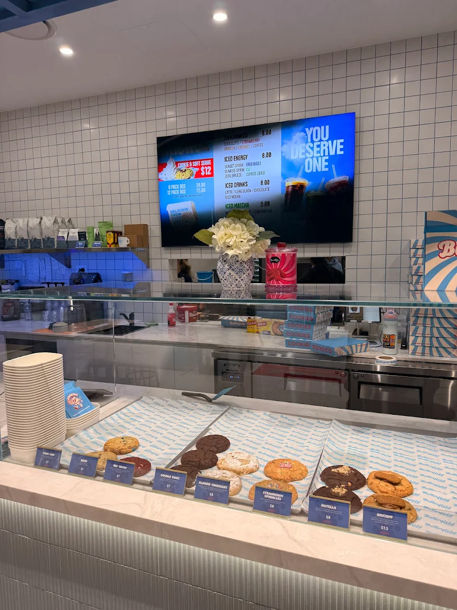 Menu, Butterfield Cookies