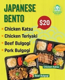 Menu, Sushi Sapporo Glenmore Park (Sushi & Snack Bar)