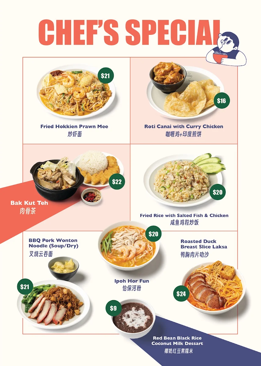 Menu, Into Laksa Mascot