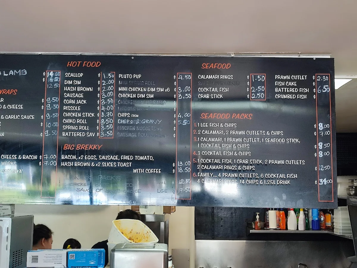 Menu, Tucker Box Newcastle