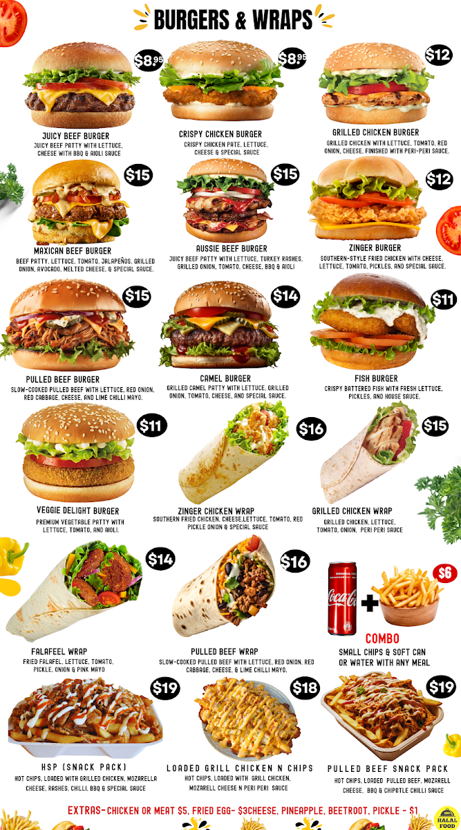 Menu, Pizza Boss Lakemba