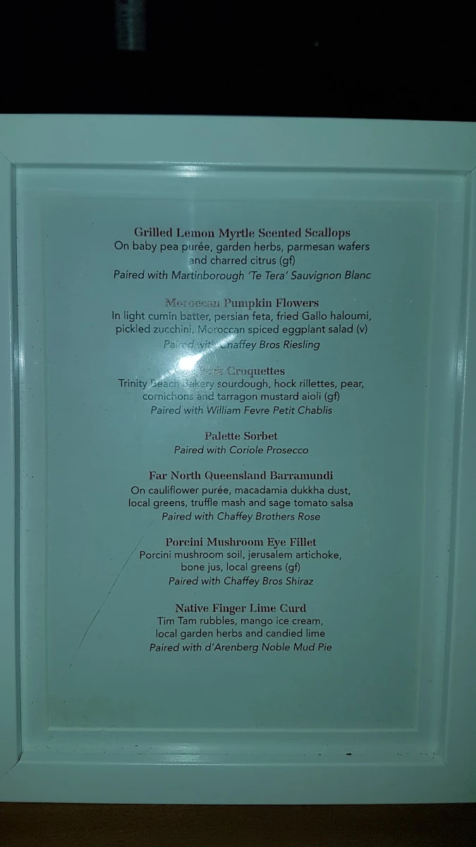 Menu, Temple of Tastes Restaurant