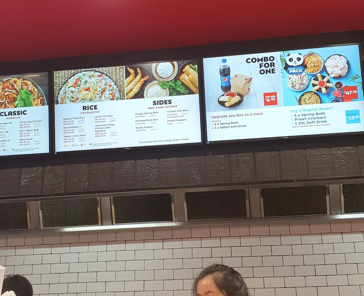 Menu, Noodle Box Hawthorn
