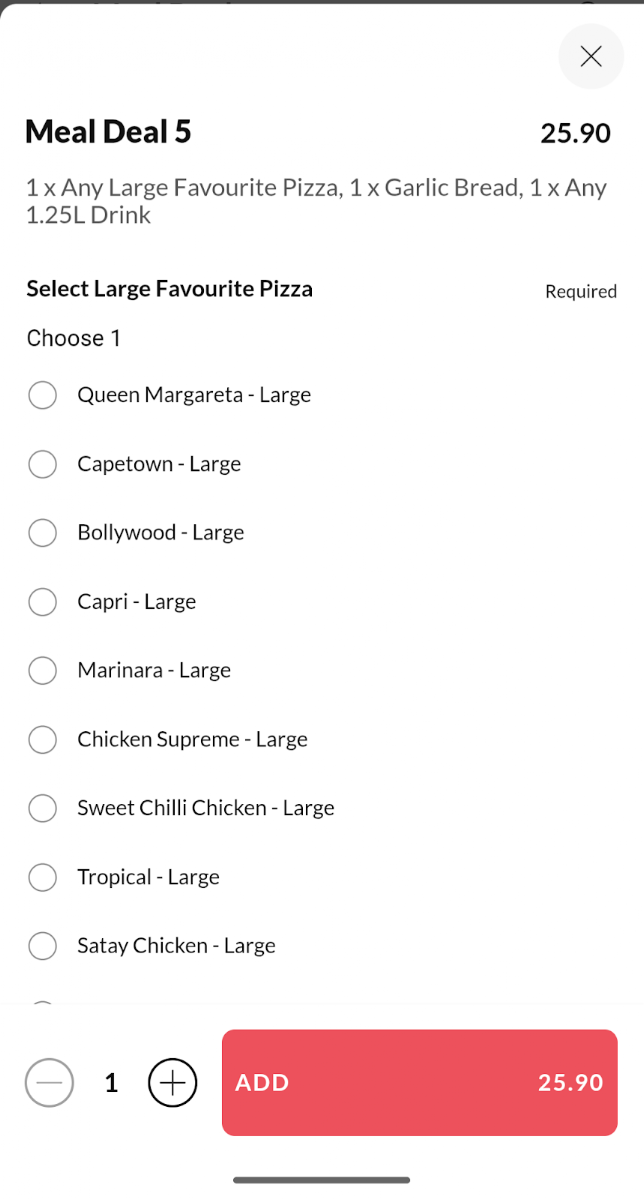 Menu, The Rollin Dough