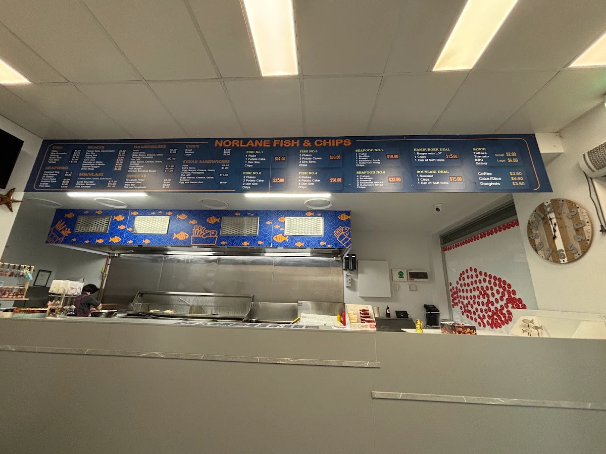 Menu, Norlane（Labuan Square）Fish and Chips