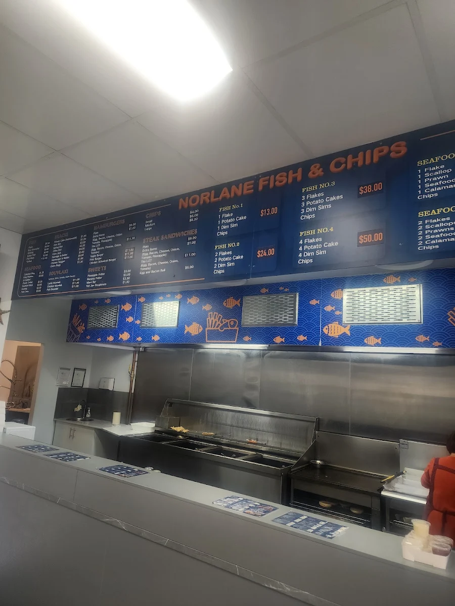 Menu, Norlane（Labuan Square）Fish and Chips