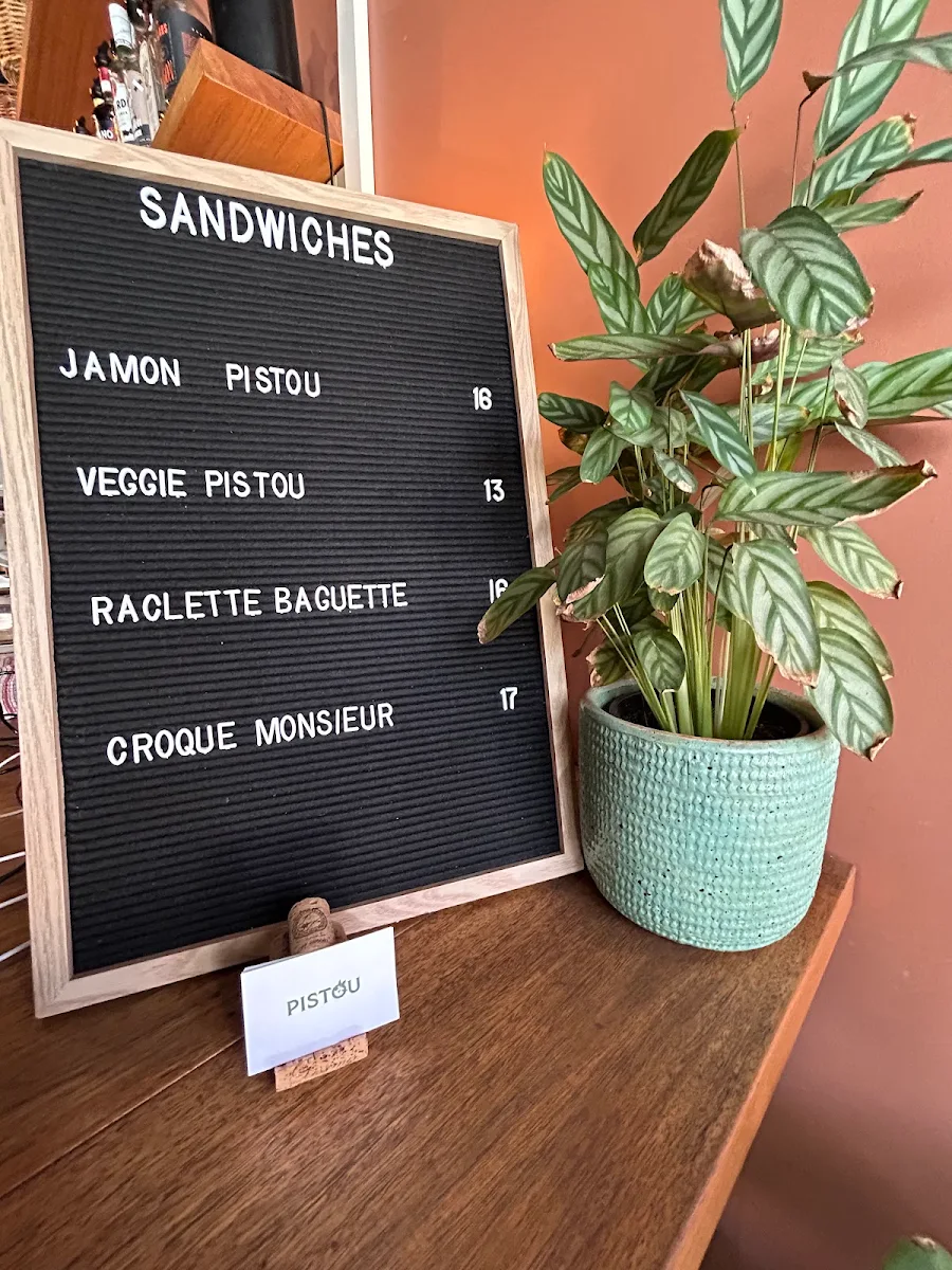 Menu, Pistou