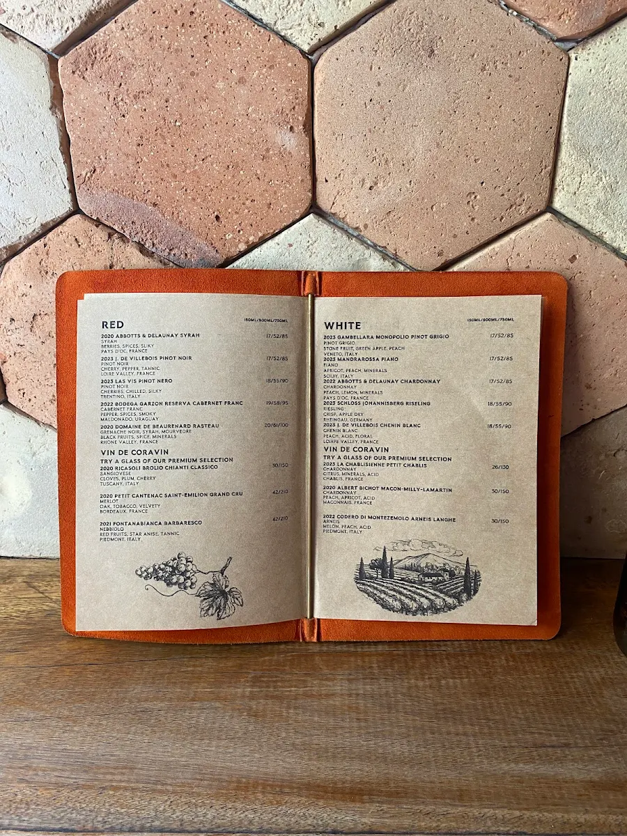 Menu, Pistou