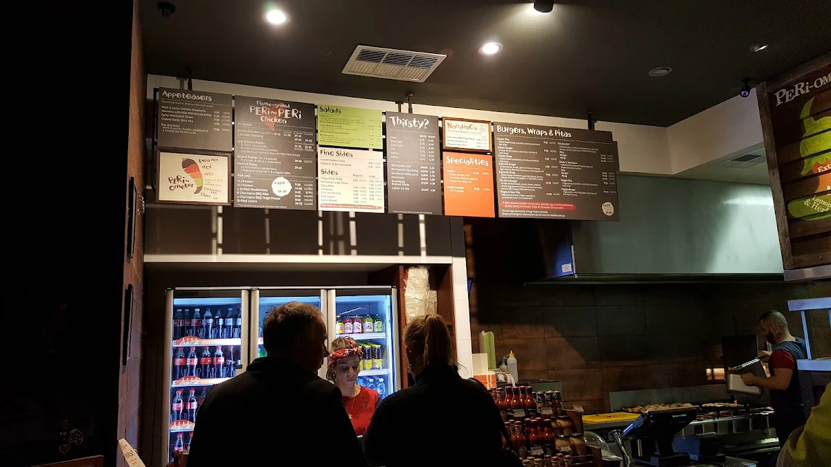 Menu, Nando's Malaga