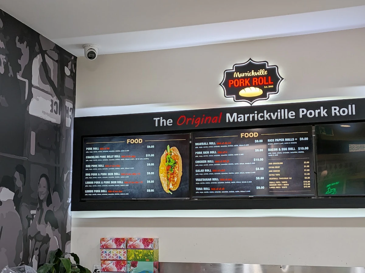 Menu, Marrickville Pork Roll