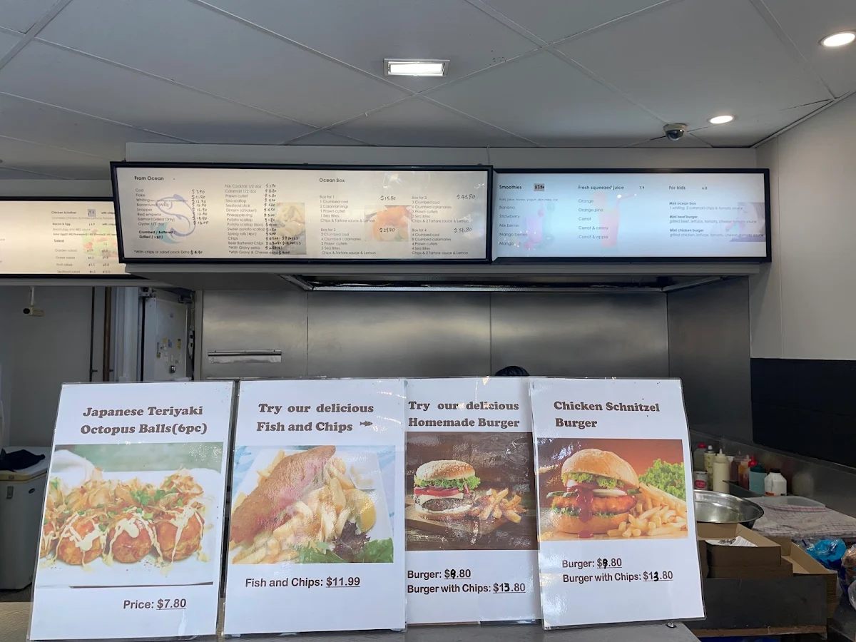 Menu, 14 Annerley Fish and chips