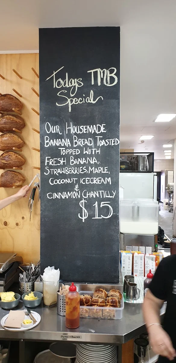 Menu, Three Mills Bakery Leeton St