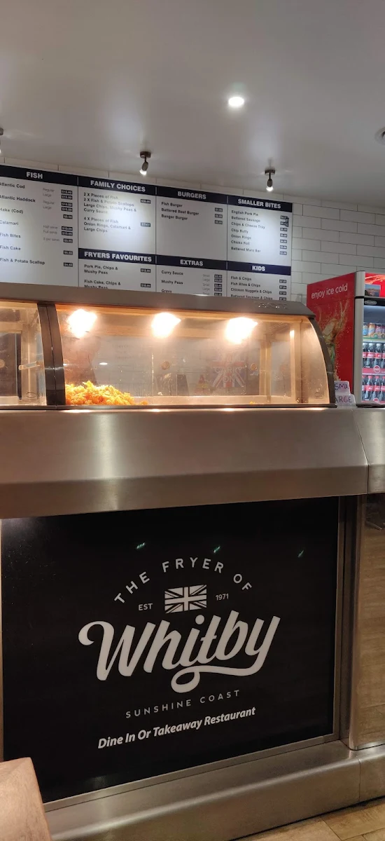 Menu, Fryer of Whitby