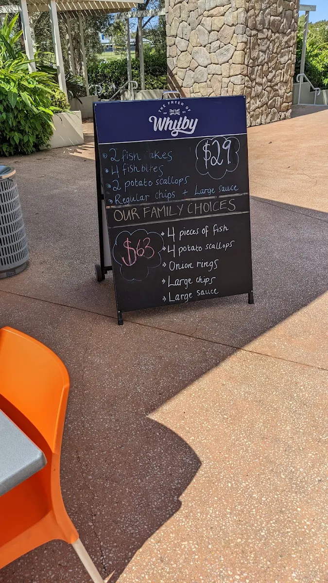 Menu, Fryer of Whitby