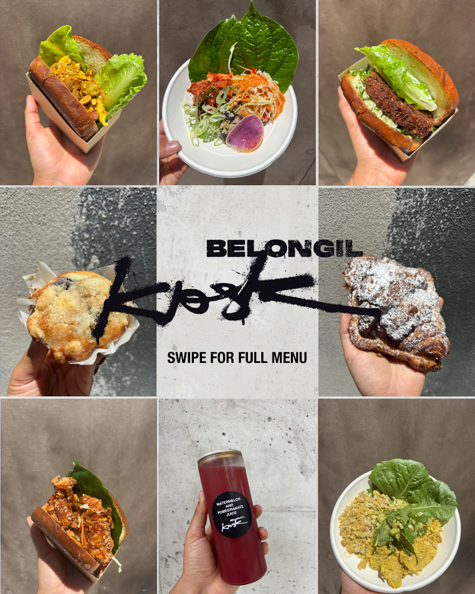 Menu, The Belongil Kiosk