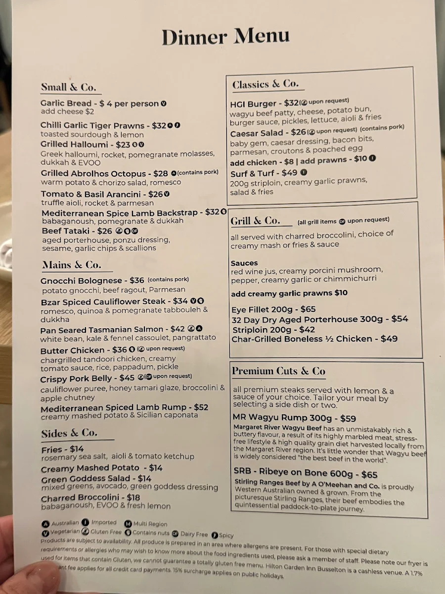 Menu, Together & Co