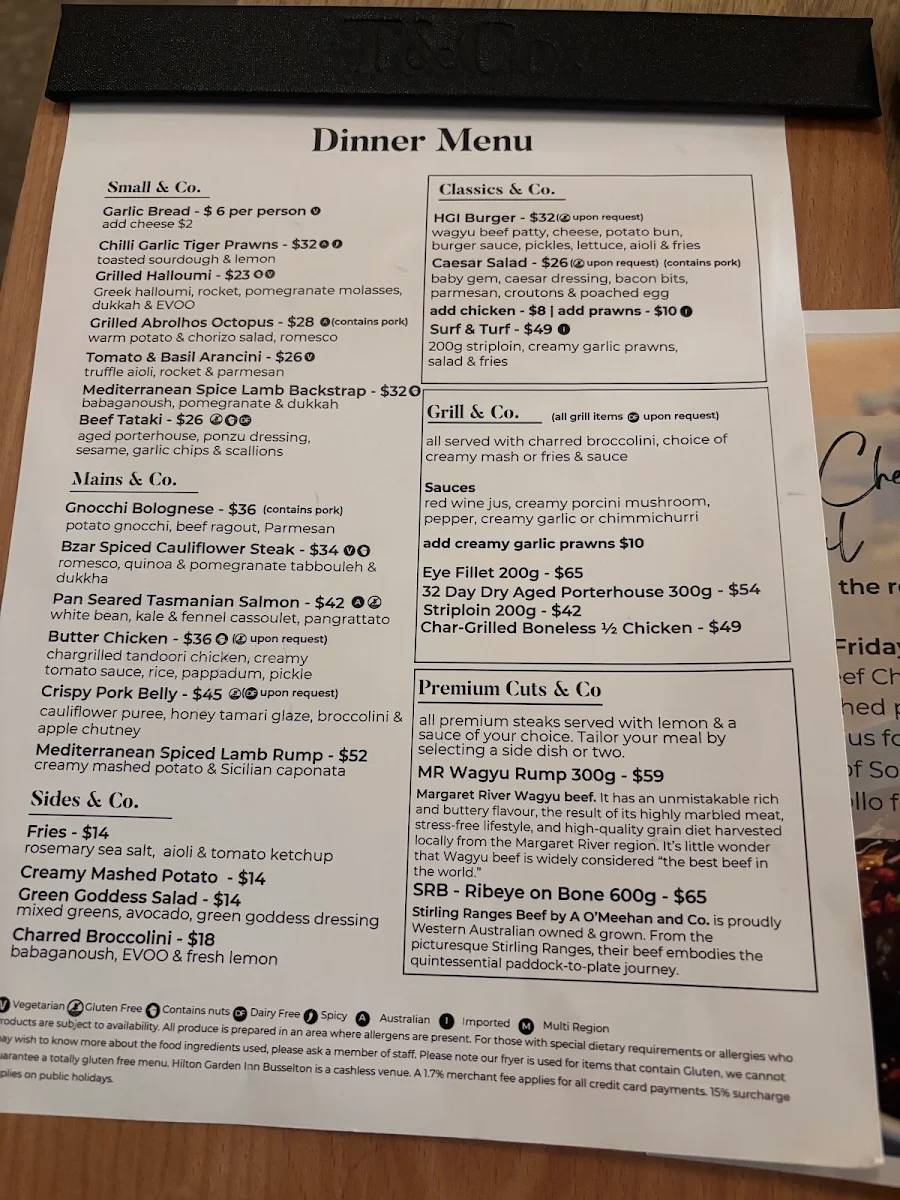 Menu, Together & Co