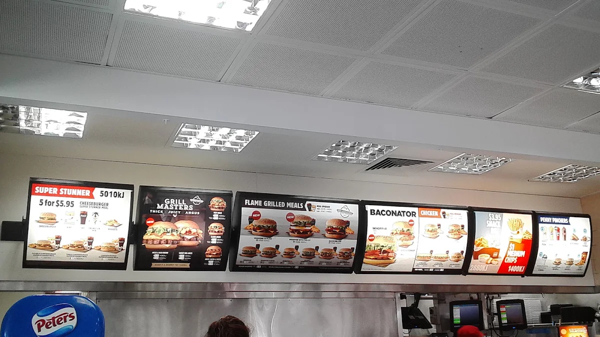 Menu, Hungry Jack's Burgers Rockhampton