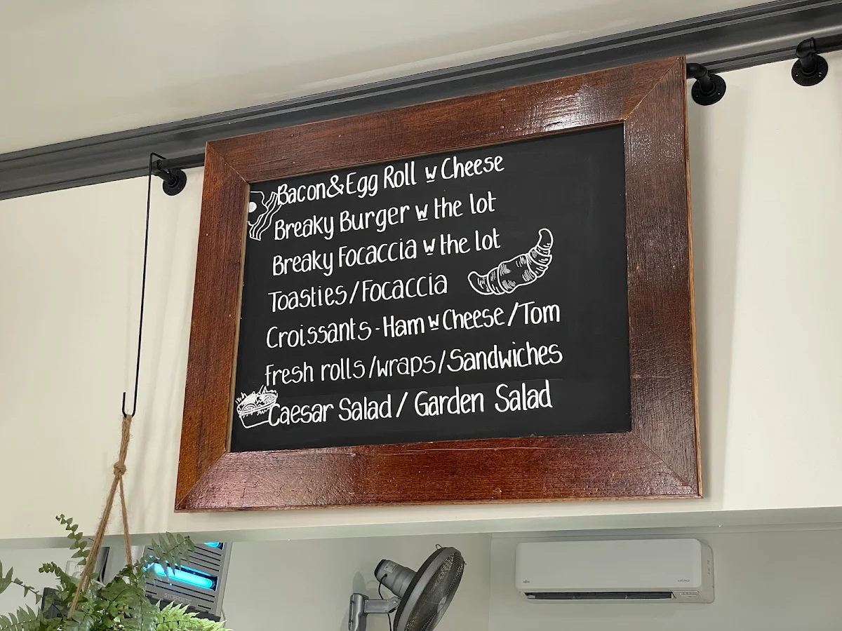 Menu, Rise & Grind Takeaway Cafe