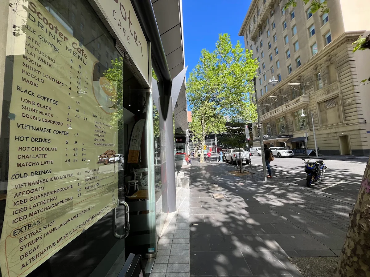Menu, Scooter Cafe