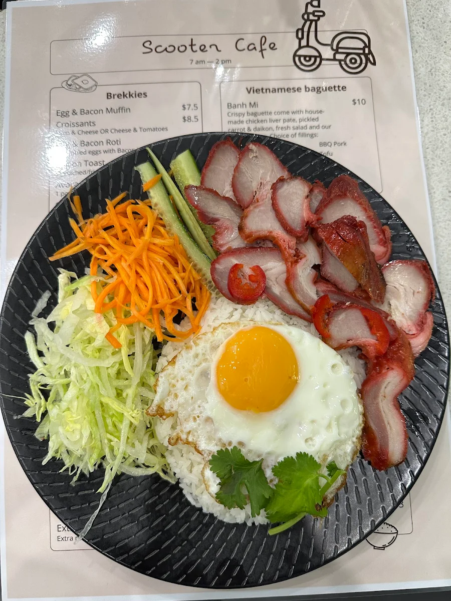 Menu, Scooter Cafe