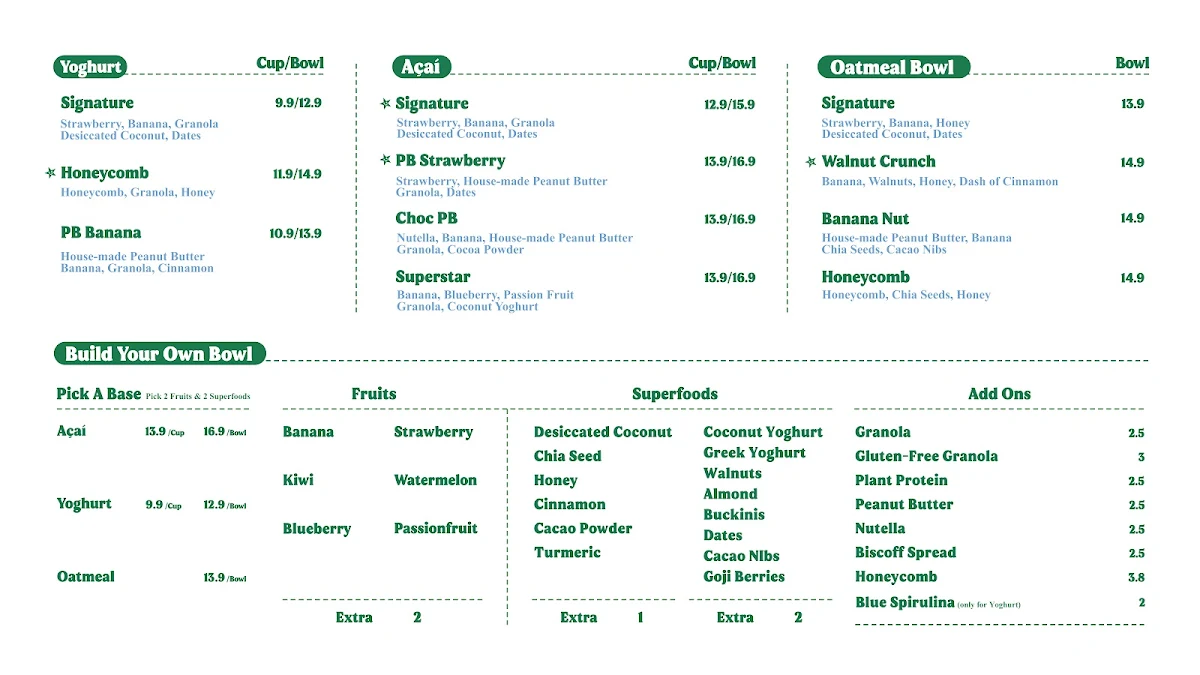 Menu, Bitterjoy