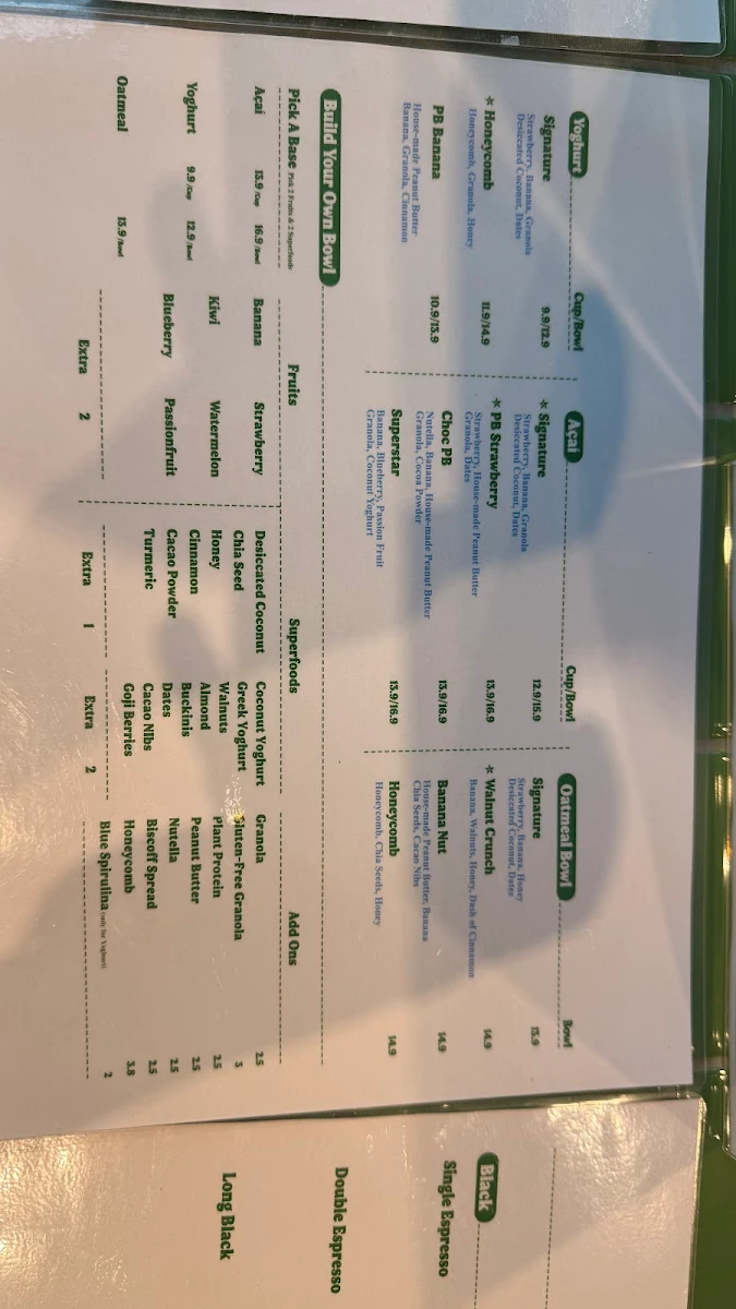 Menu, Bitterjoy