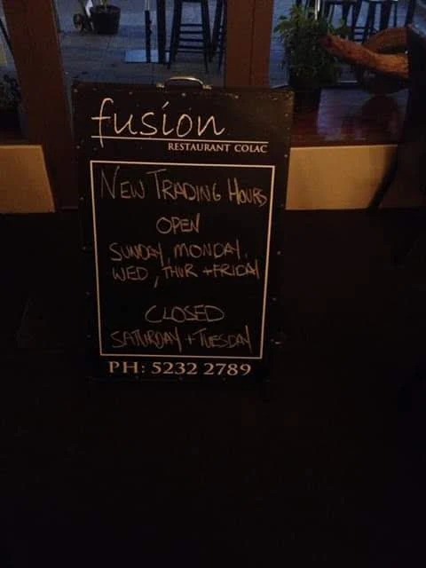 Menu, Fusion