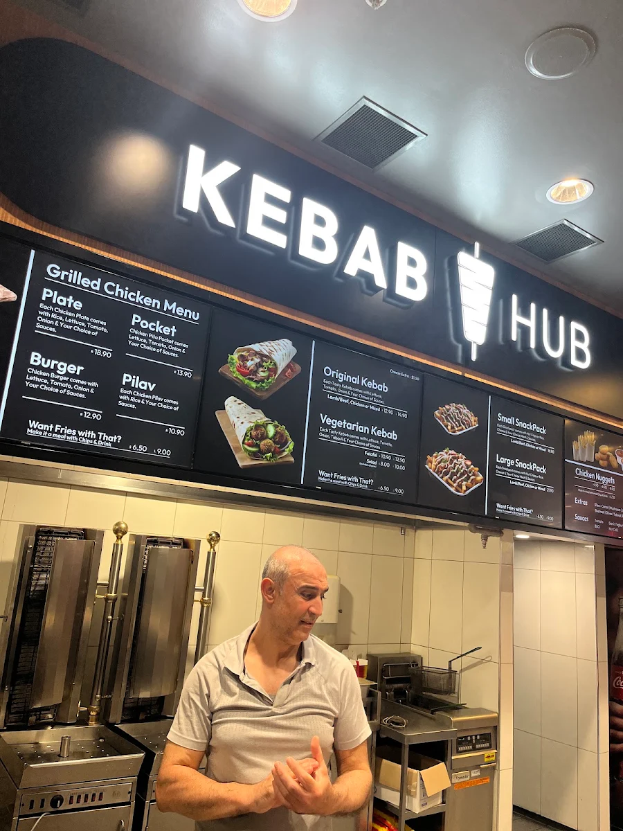 Menu, The kebab Hub