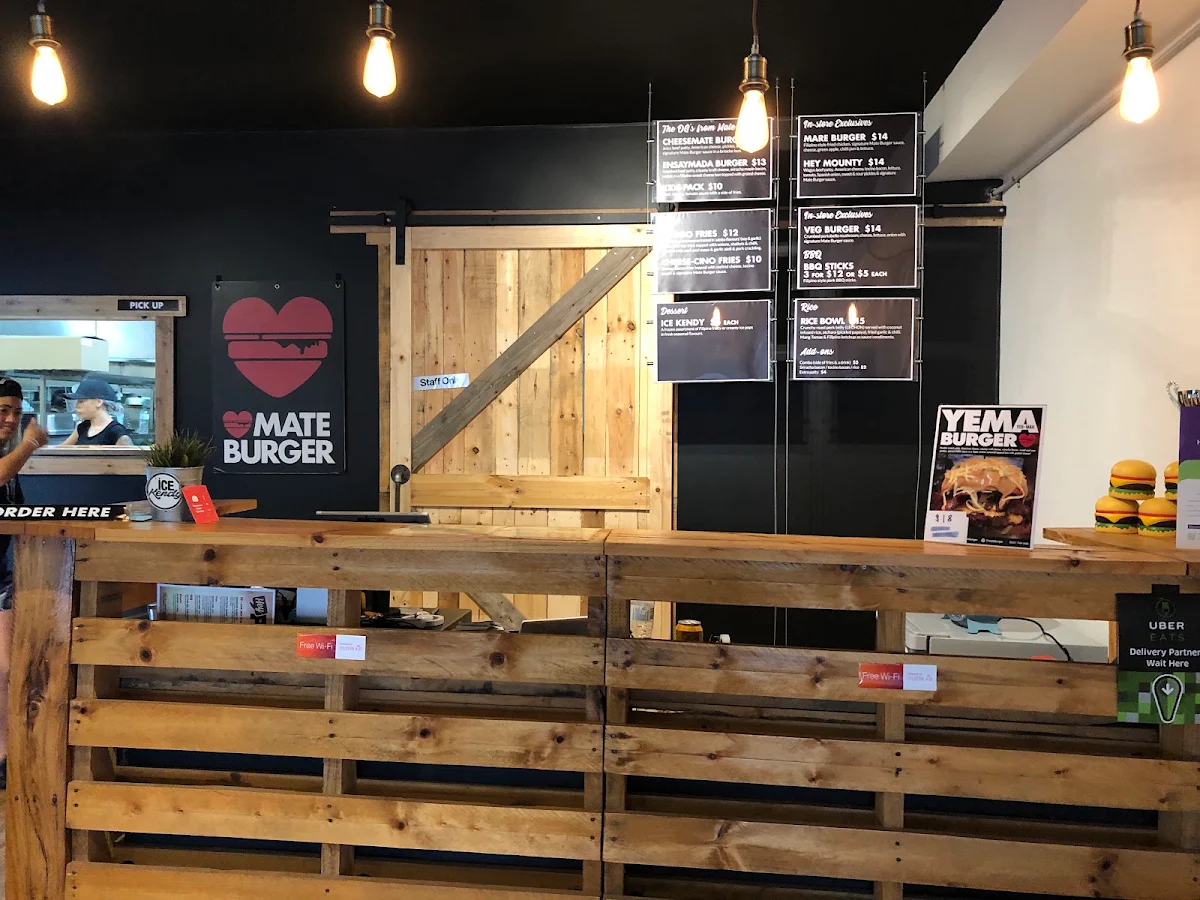 Menu, Mate Burger