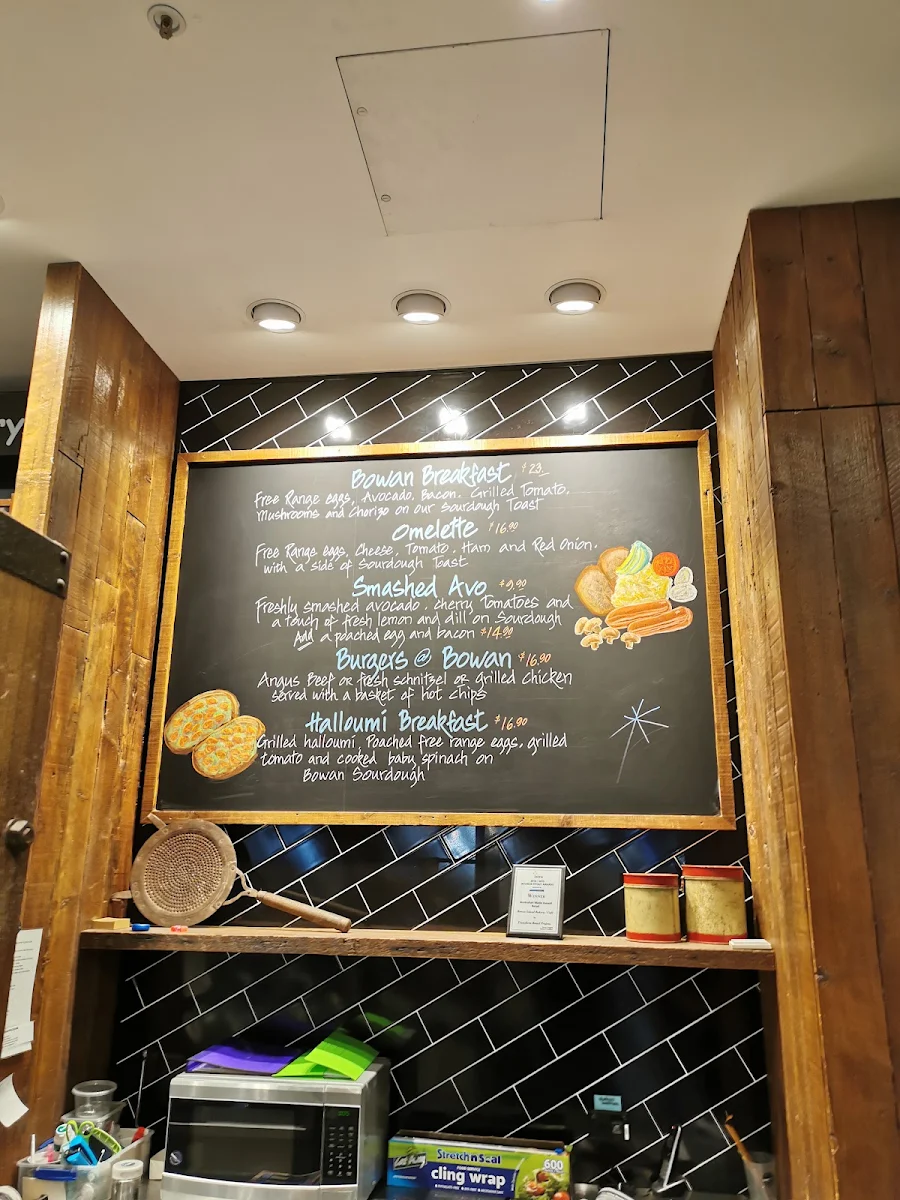 Menu, Bowan Zetland