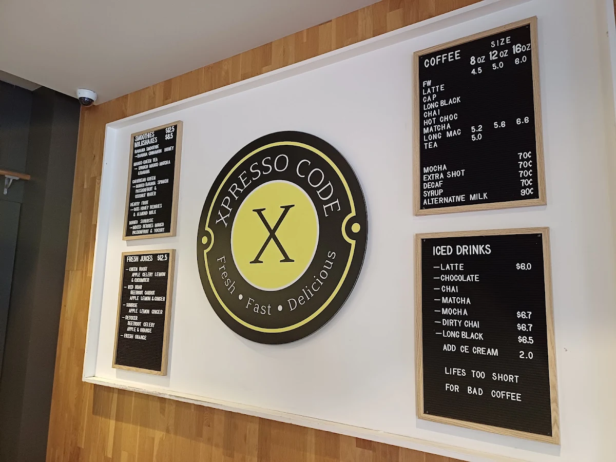 Menu, Xpresso Code