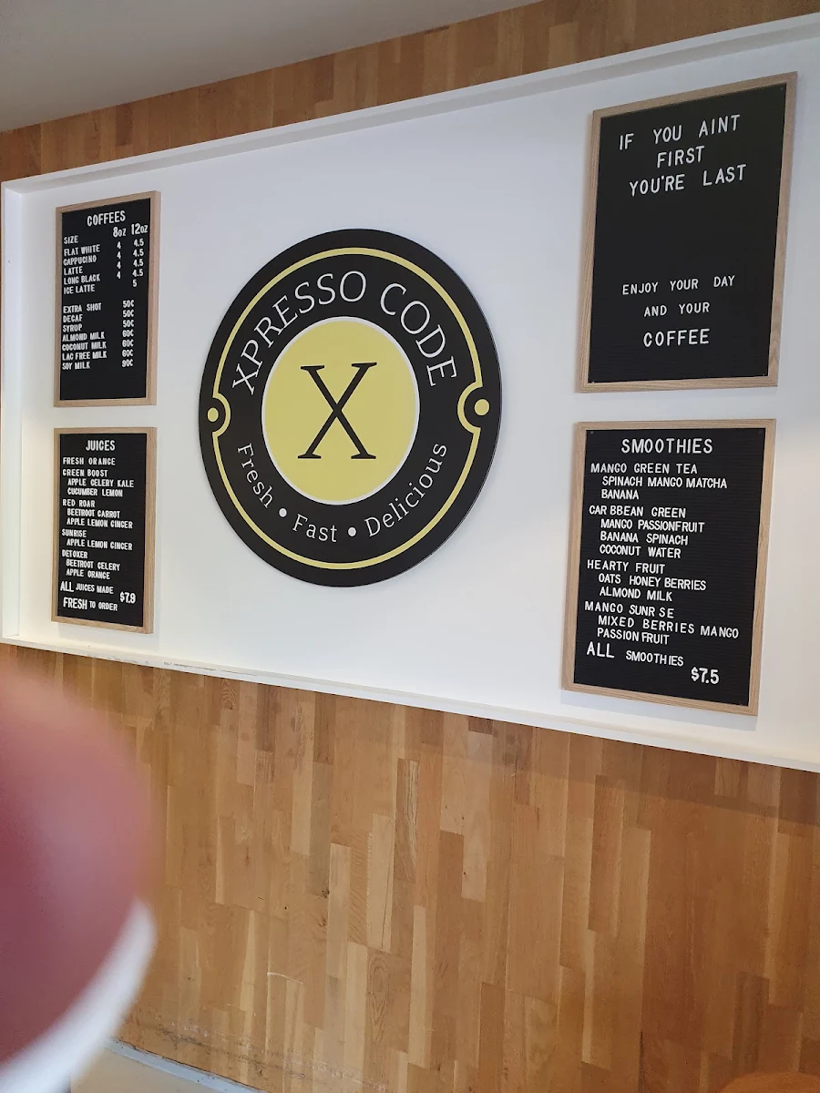 Menu, Xpresso Code
