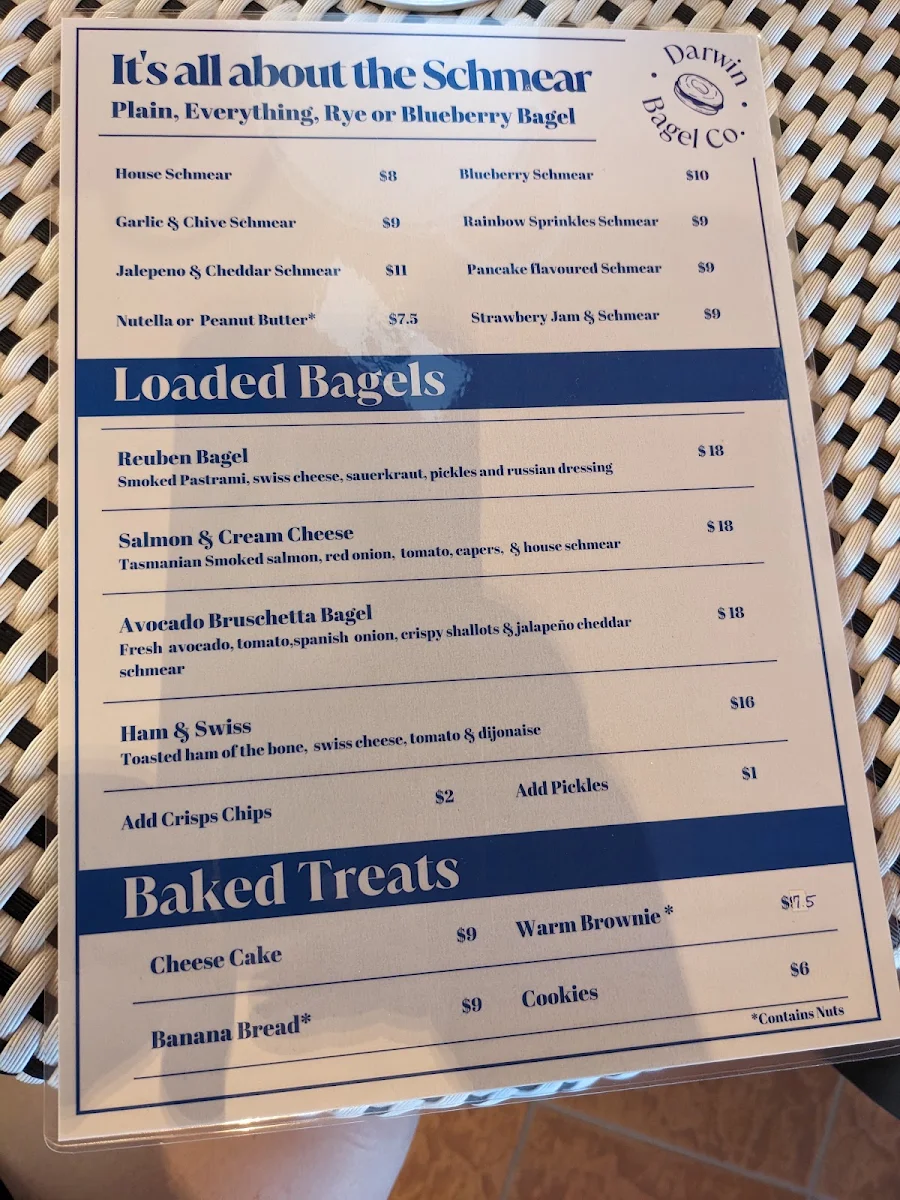 Menu, The Gully Cafe & Bagel Shop
