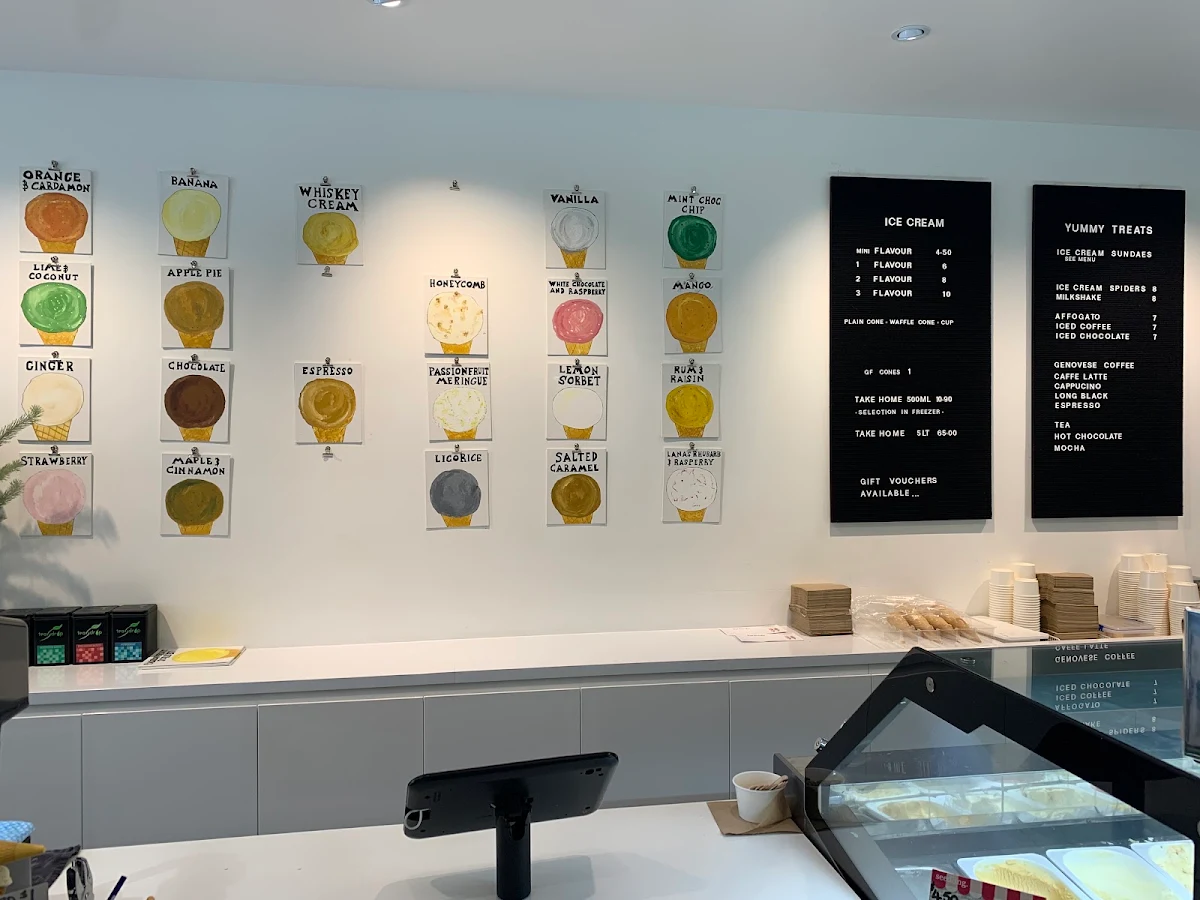 Menu, Timboon Fine Ice Cream