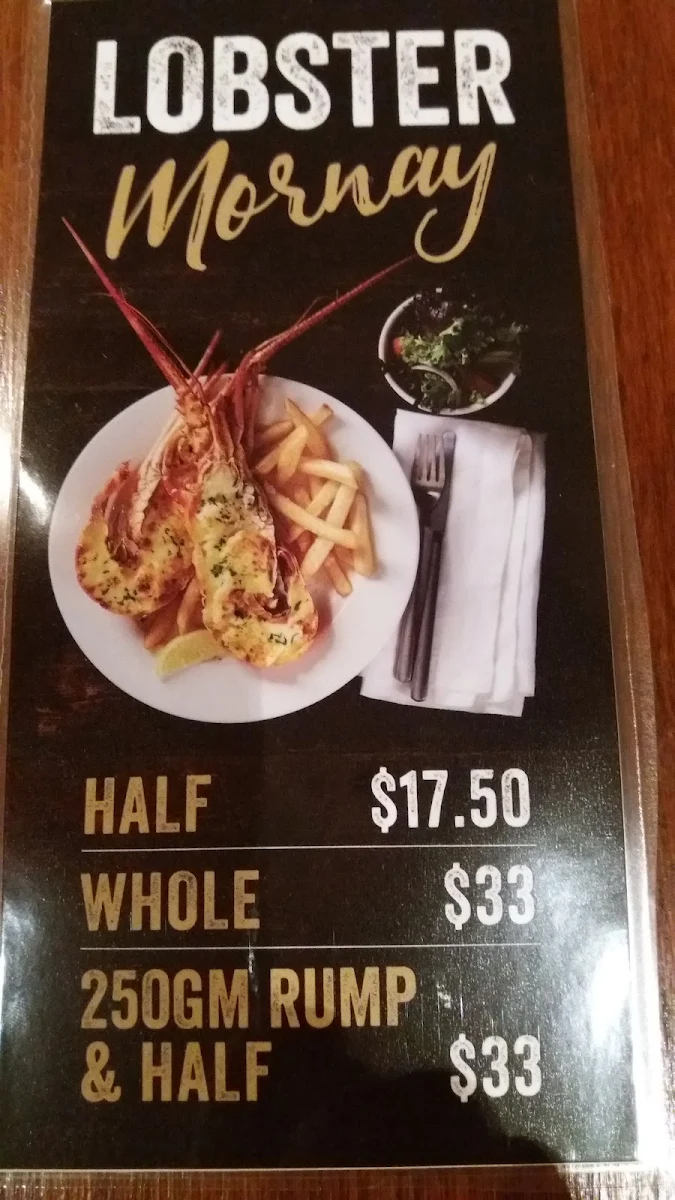 Menu, Miami Tavern