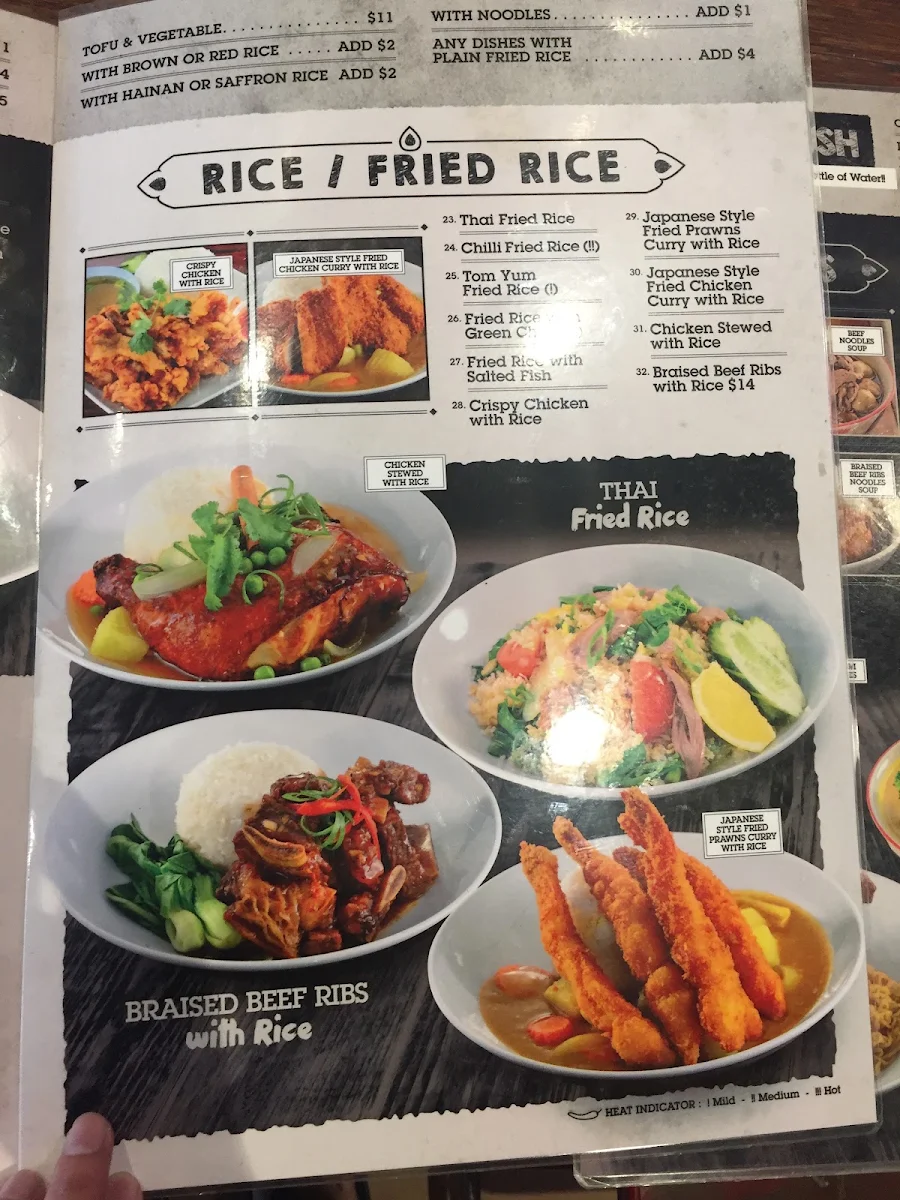 Menu, It's Time for Thai