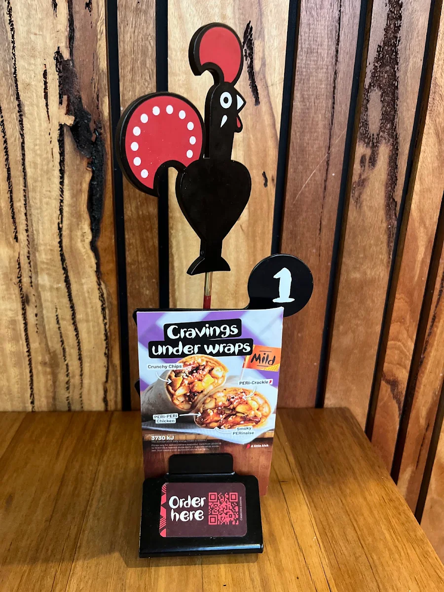 Menu, Nando's Canberra Centre