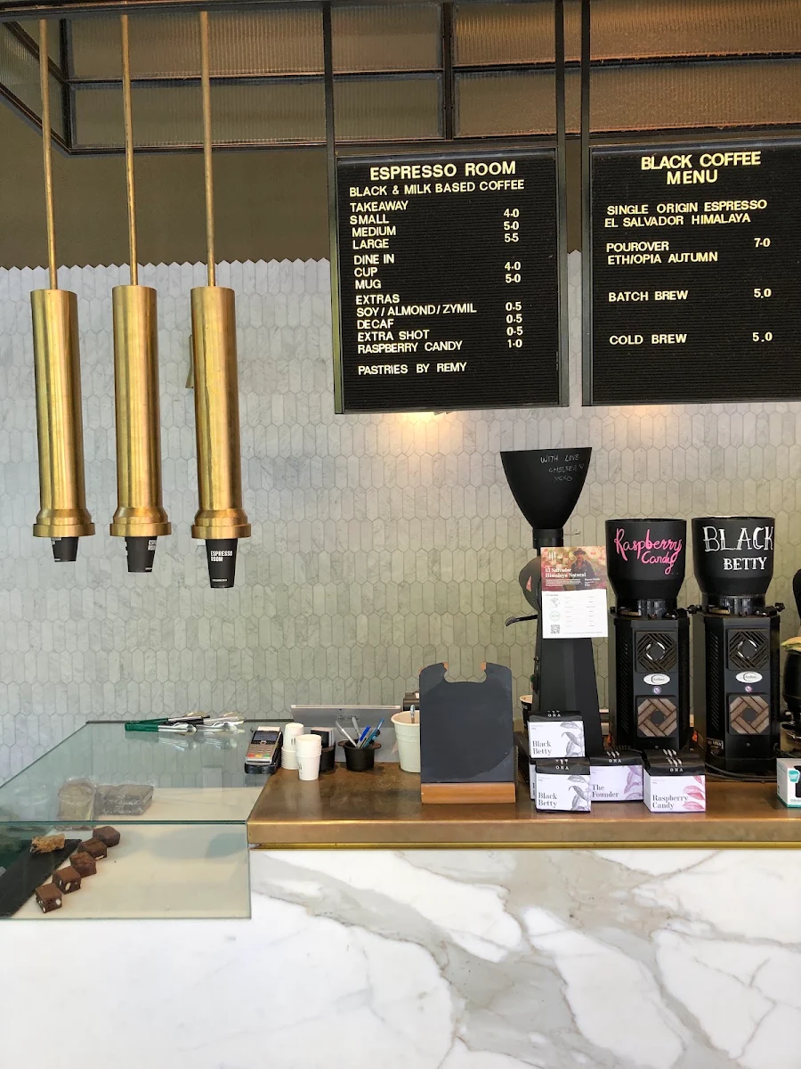 Menu, Espresso Room Civic