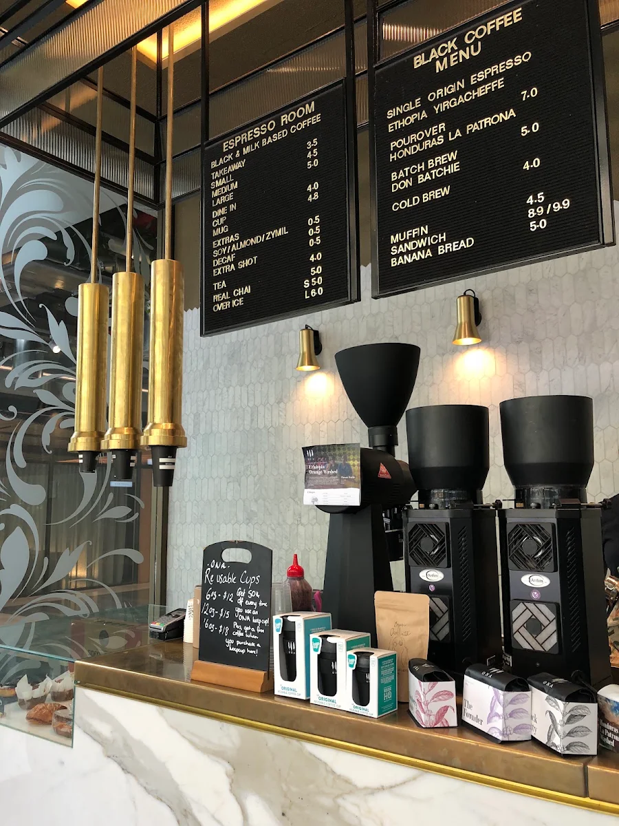 Menu, Espresso Room Civic