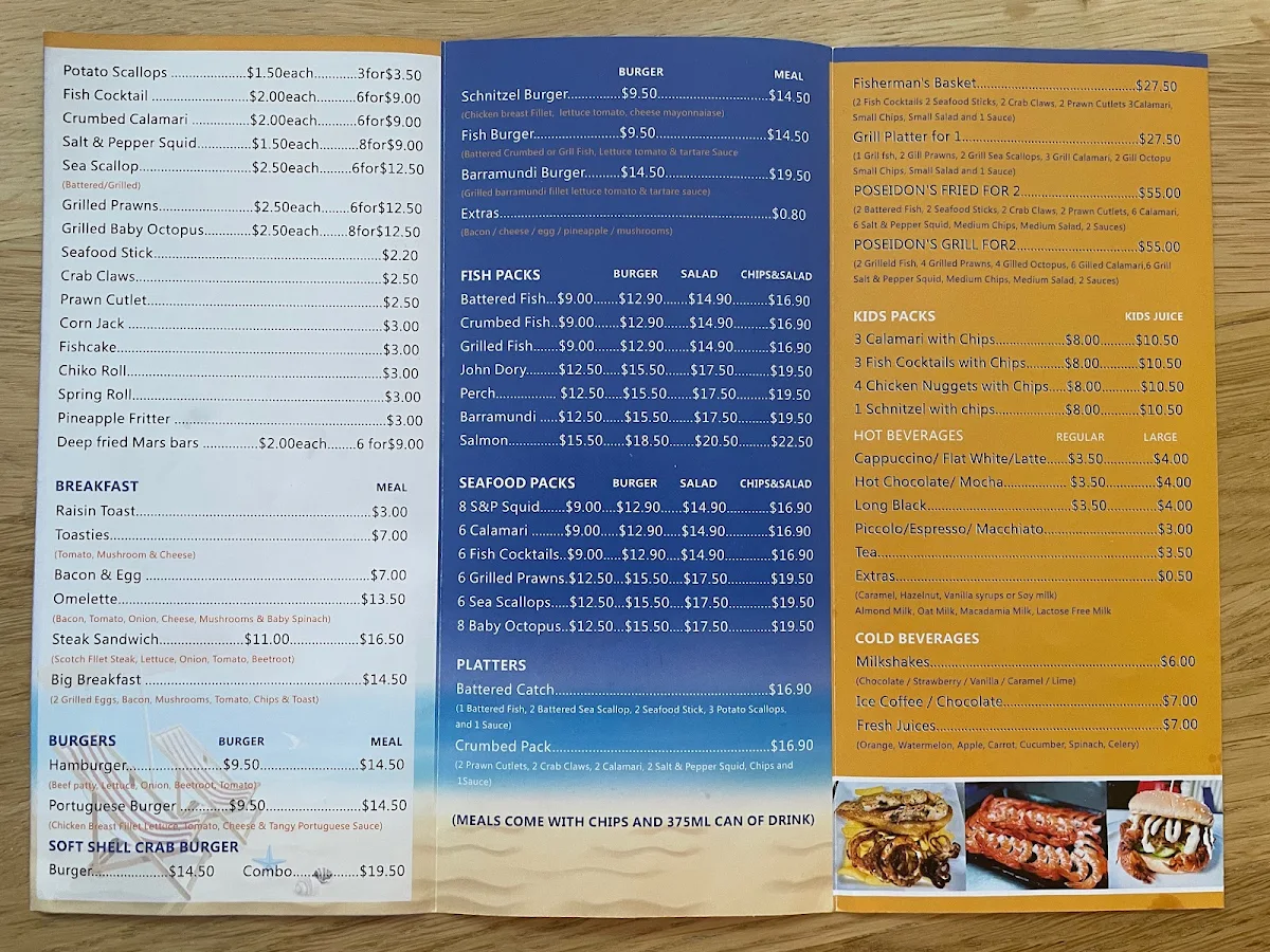 Menu, Poseidon's Catch