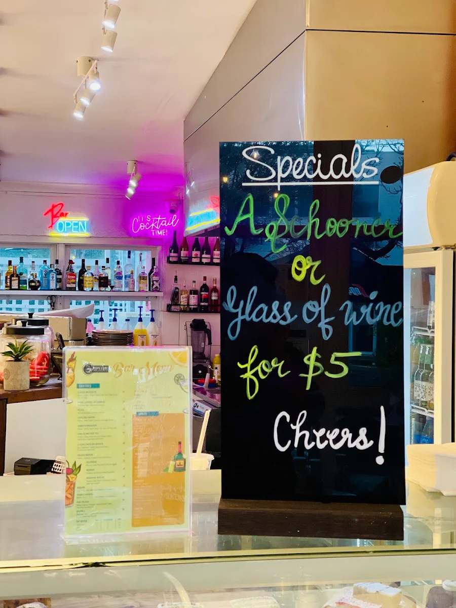 Menu, Pops Cafe Bar Mount Eliza