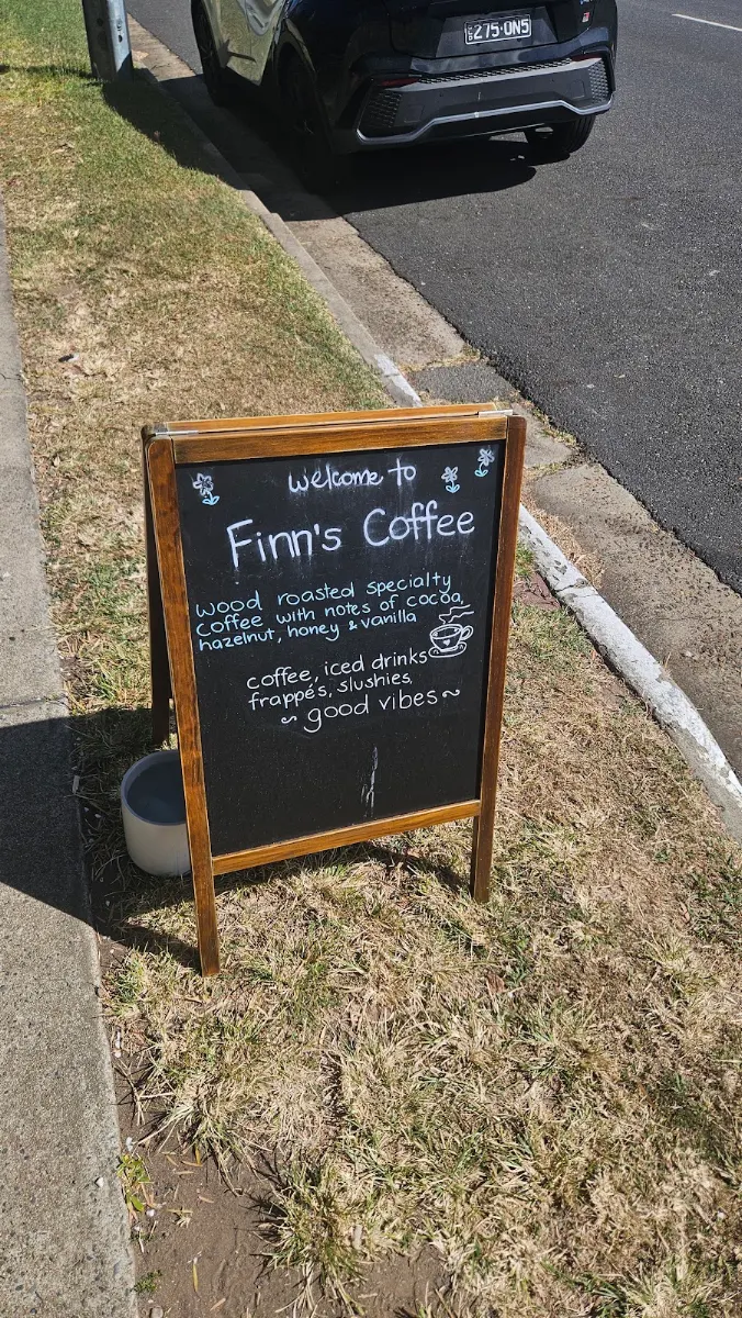 Menu, Finn’s Coffee