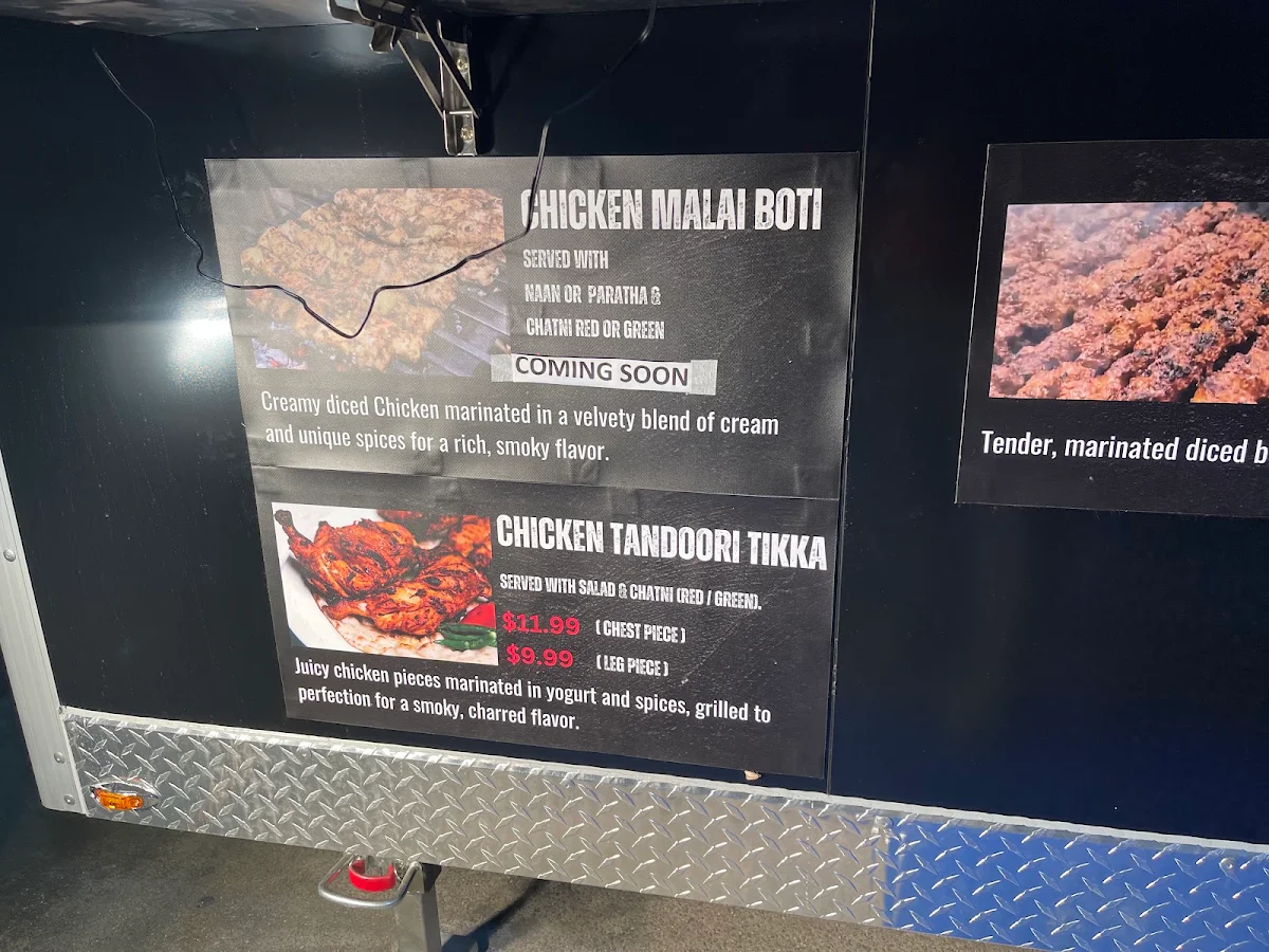 Menu, Kolachi Inn