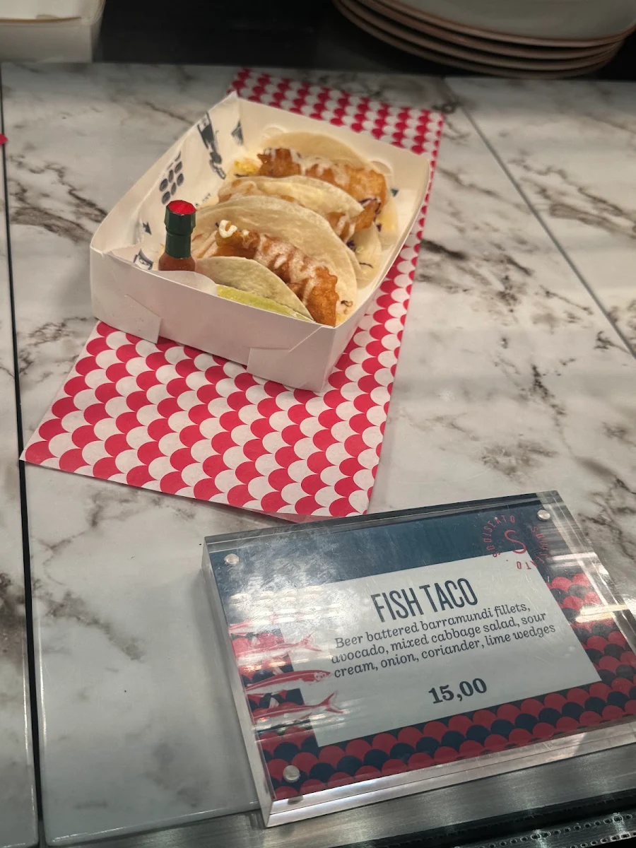 Menu, Seafood Bar