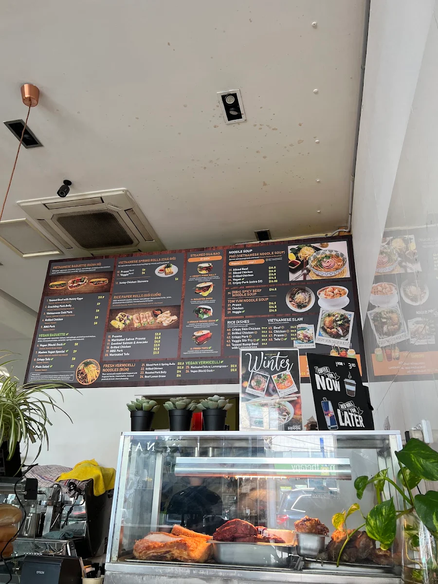 Menu, madam saigon baguette