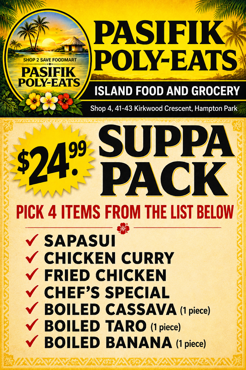 Menu, Pasifik Poly-Eats - (Shop 2 Save Foodmart)