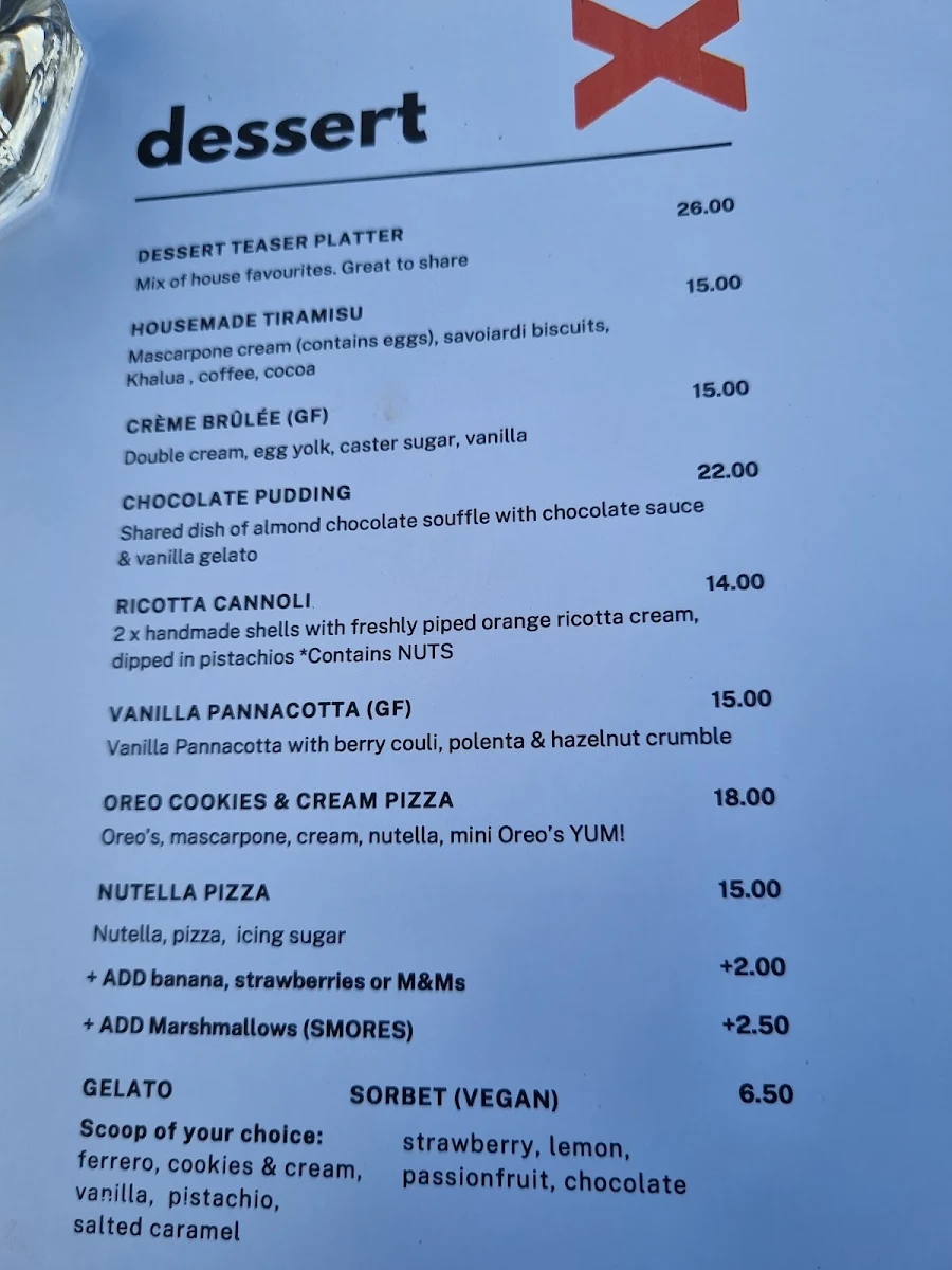 Menu, Campground Kitchen & Bar