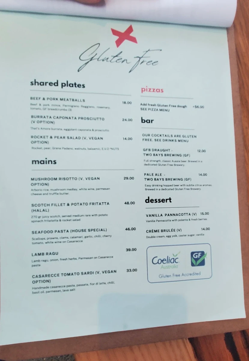 Menu, Campground Kitchen & Bar
